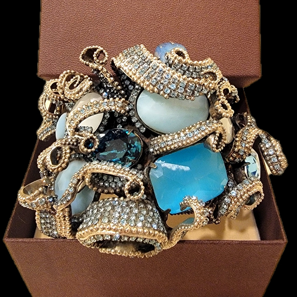 Sorrelli Couture Aquatic Azure Cuff Bracelet (VERY Rare)